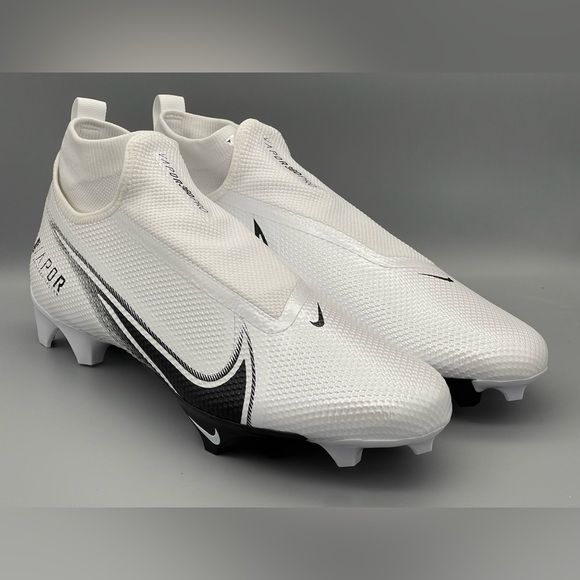 Nike Vapor Edge Pro 360 Football Cleats White Black AO8277-100 Men Size 16 NEW